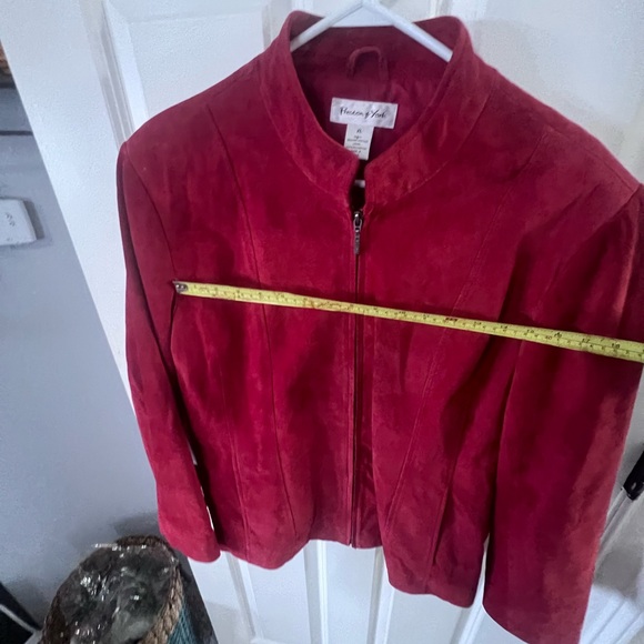 Preston & York Leather Jacket | Women's, Red, Genuine Leather, Sz XL - Picture 6 of 10